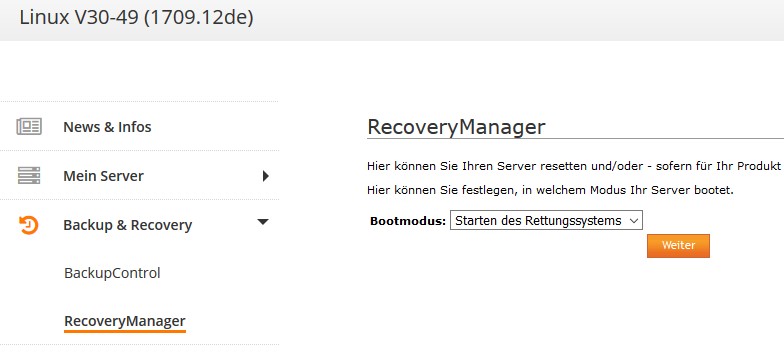 Recovery Manager Rettungssystem