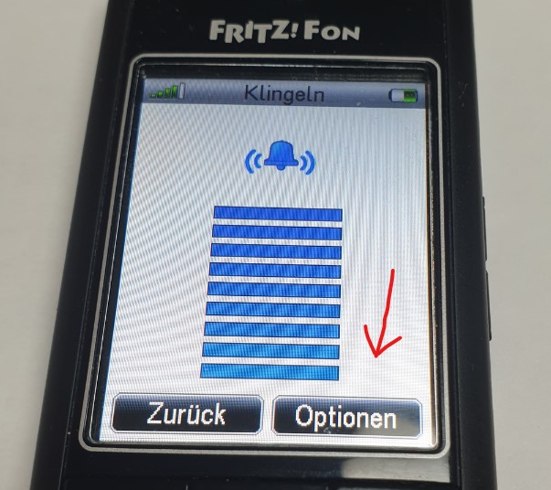 Fritz!Fon C5 ansteigender Klingelton einschalten / ausschalten KH EDV SYSTEME