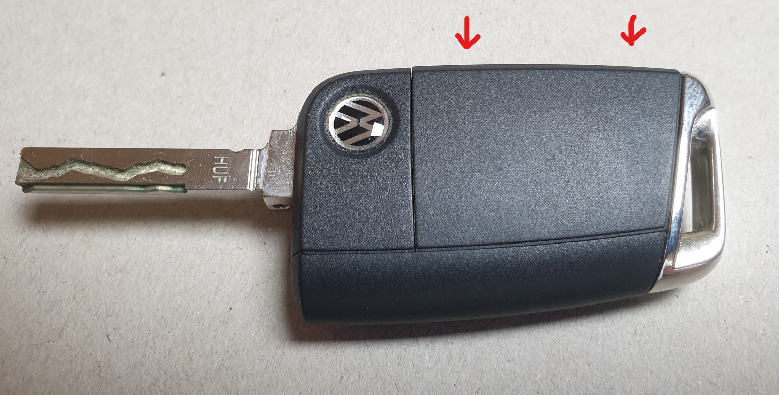 Schlüssel Batterie tauschen - Touran T5 - KH EDV SYSTEME