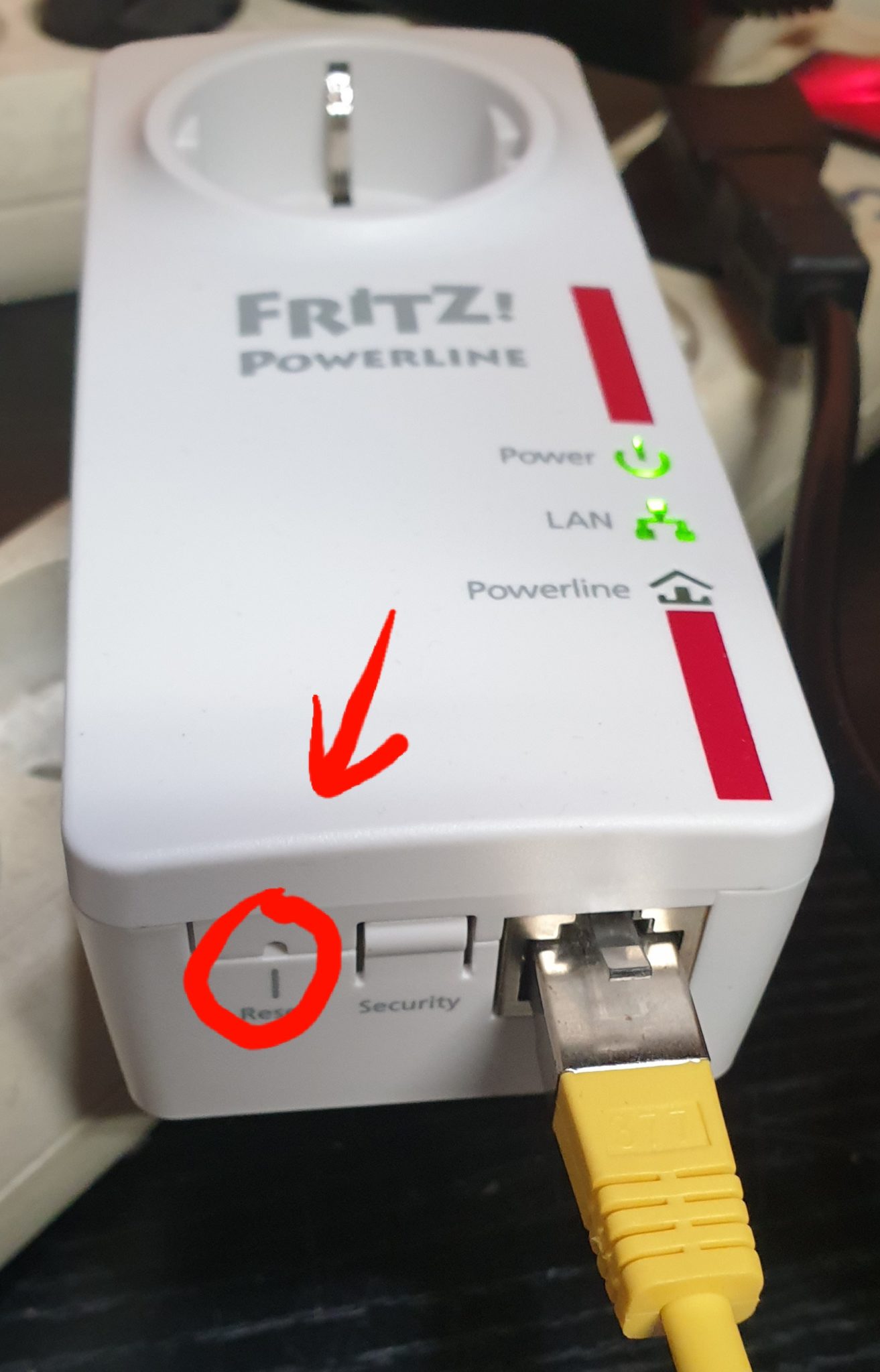 AVM Powerline Adapter 520E Werkseinstellungen laden KH EDV SYSTEME