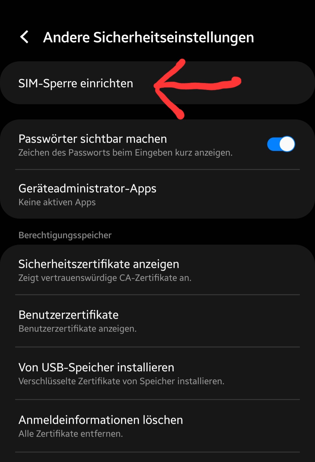 Android 10/11/12 Sim PIN ändern über Einstellungen KH EDV SYSTEME