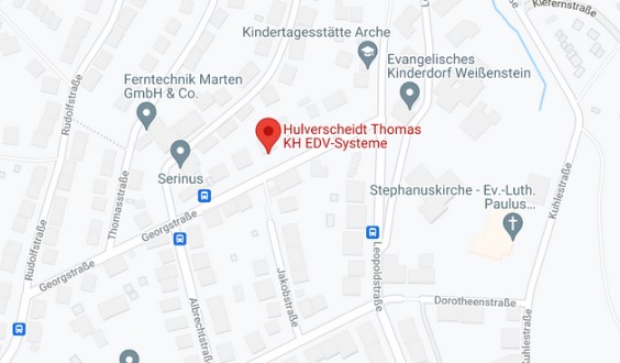 google Map - zu KH EDV SYSTEME finden