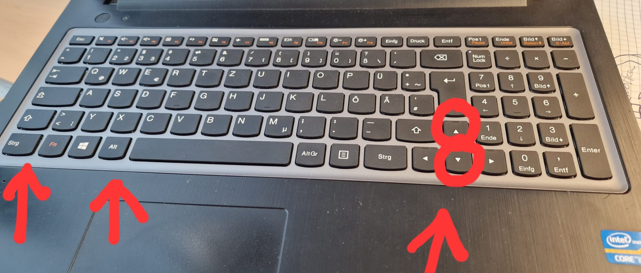 Windows Bildschirm steht auf dem Kopf KH EDV SYSTEME