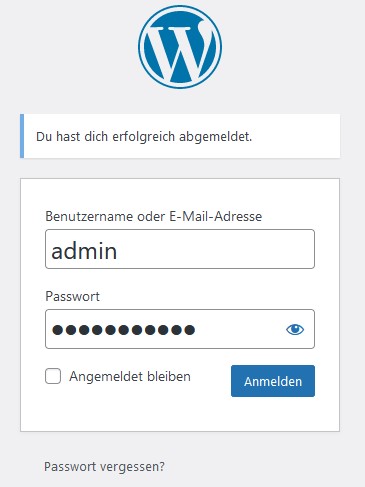 wordpress login