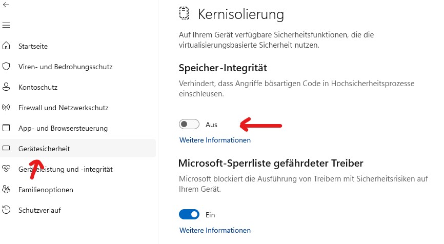 Maschine (W10) läuft langsam und ruckelig