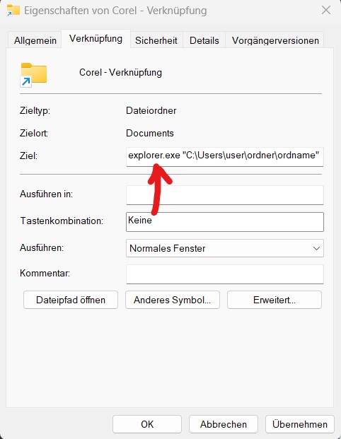 Win11 Verknüpfungen in die Taskleiste ziehen