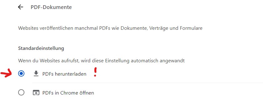 Chrome PDF Dokumente Adobe öffnen - PDF herunterladen