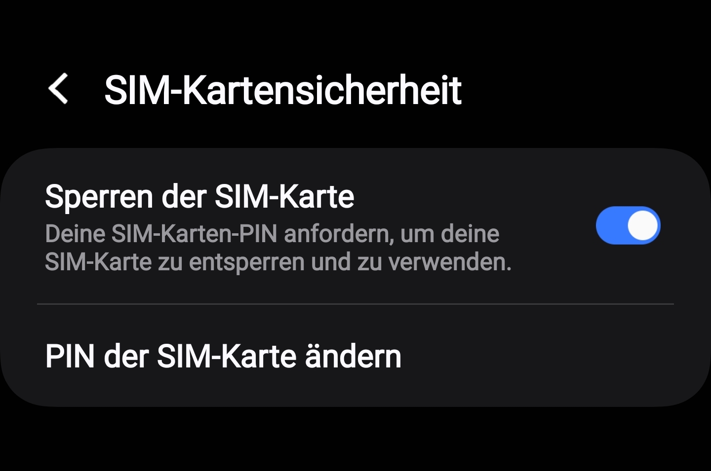 SIM PIN aendern Android 14