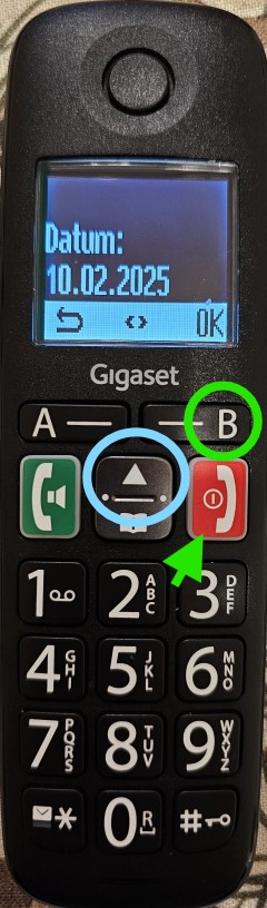 SIemens Gigaset E290 Datum und Uhrzeit einstellen