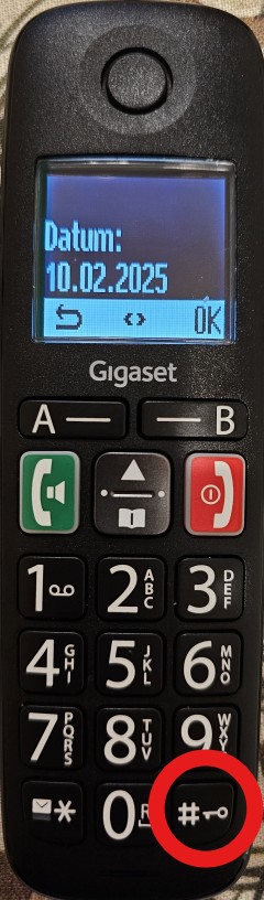 Siemens E290 Tastensperre